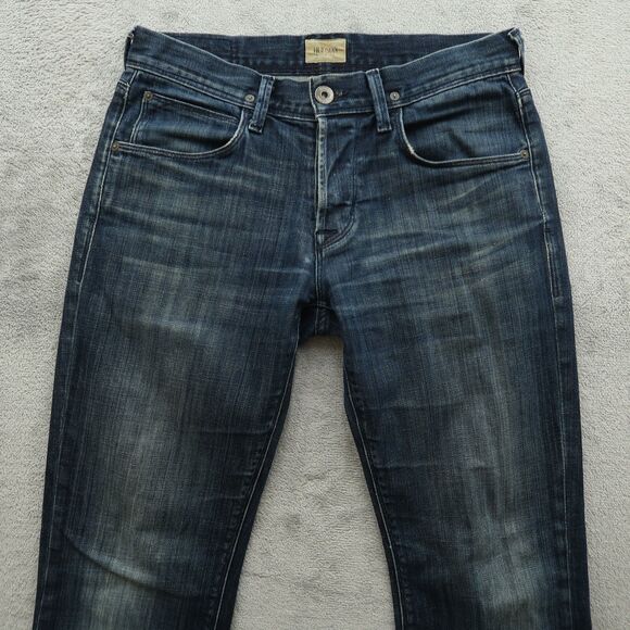 Hudson Clifton Jeans Mens Size 29x29 Blue Bootcut Button Fly USA Made Distressed - Picture 14 of 16